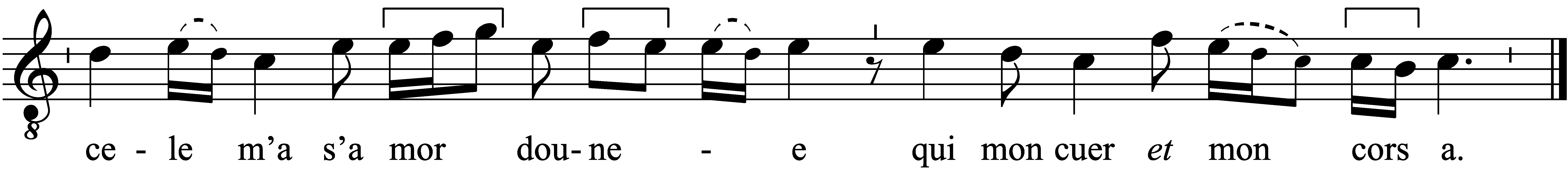 Refrain musical notation